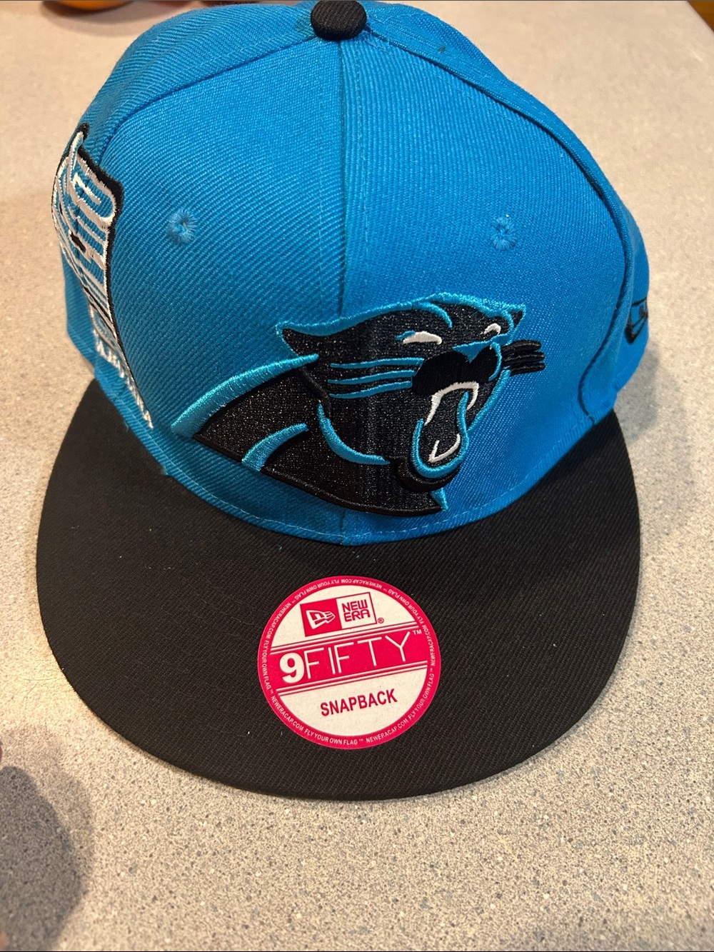 New Era Men’s / Carolina Panthers Snapback Hat - Blue/Black -NEW